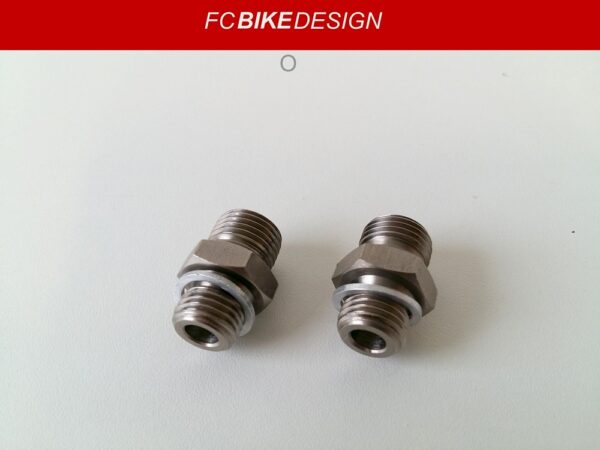 (O) 2x Nippel leiding oliekoeler M14x1.5 Ducati diverse modellen 81510221A - Image 3