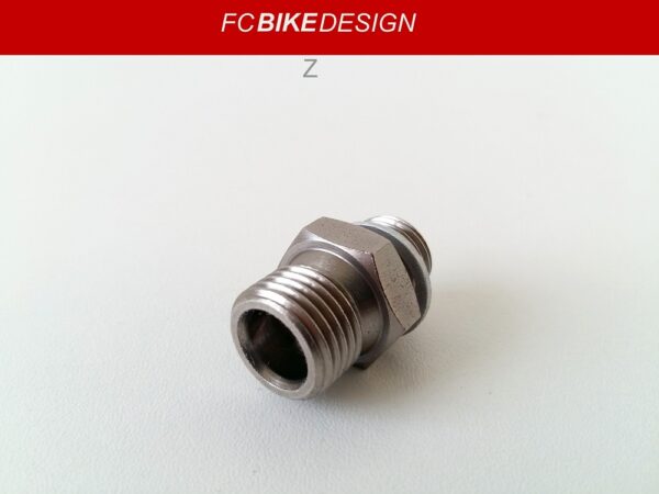 (Z) Nippel leiding oliekoeler M14x1.5 Ducati diverse modellen 81510221A - Image 2