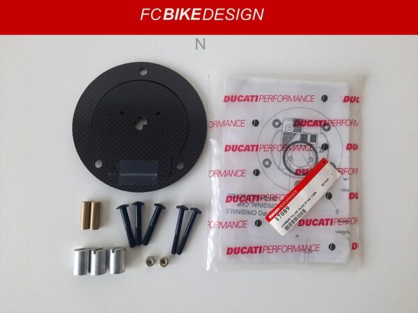 (N) DP carbon tankdop kit Ducati 748 916 996 998 SSIE ST Monster 969027AAA NIEUW