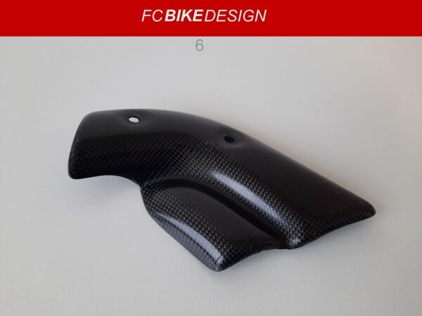 (6) Carbon hitteschild uitlaat 78mm Ducati 748 916 996 998 - Image 2