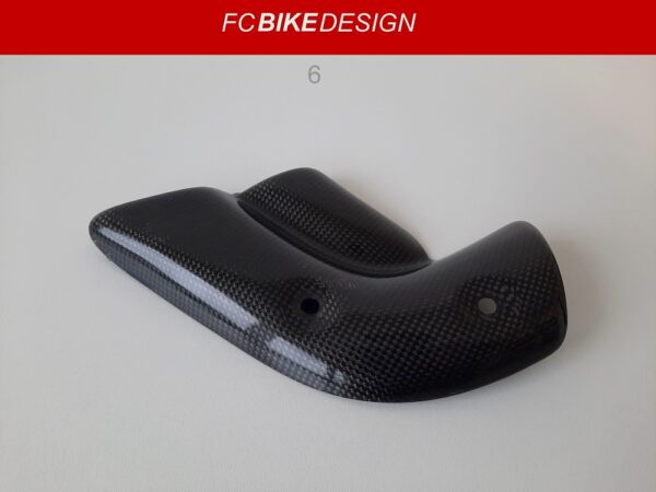 (6) Carbon hitteschild uitlaat 78mm Ducati 748 916 996 998 - Image 3